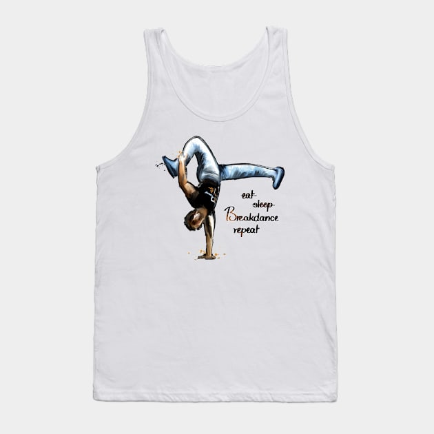 Breakdance Tank Top by ILYOart